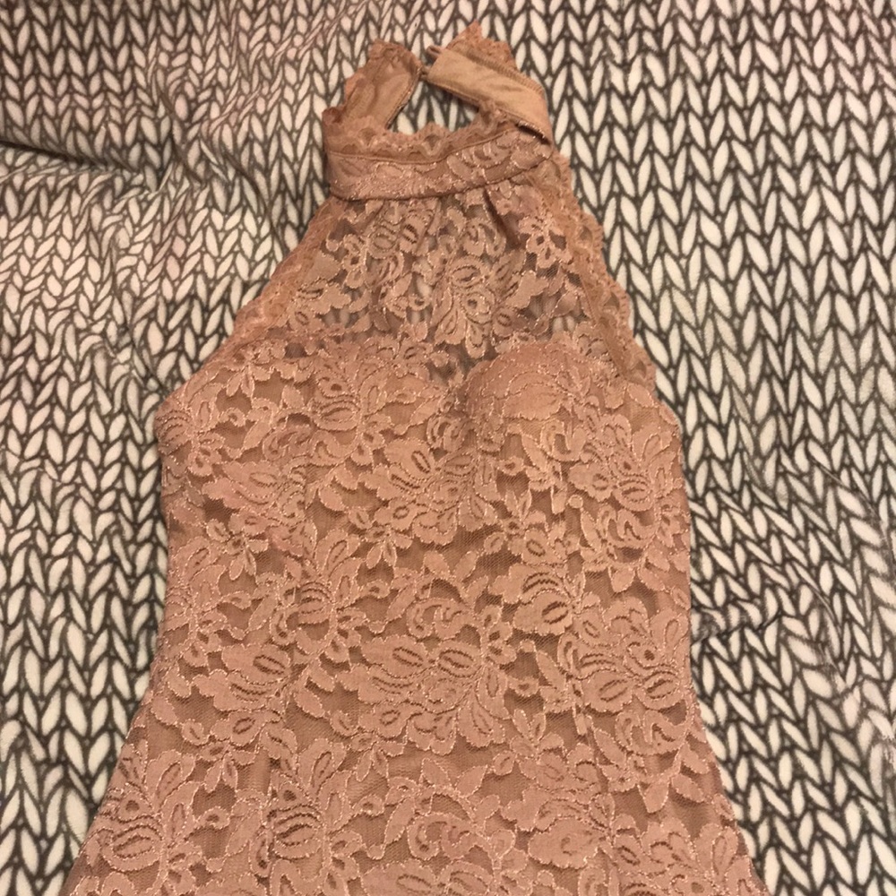 Cream Dress.